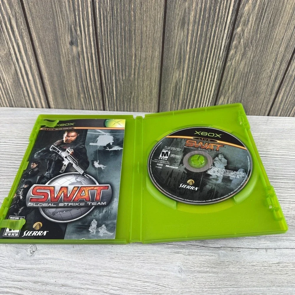 SWAT : Global Strike Team With Manual - Microsoft Xbox Tested Working